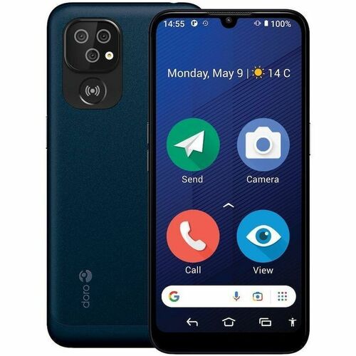 Doro 8200 64 GB Smartphone - 15.5 cm (6.1") - 4G - Dark Blue - Bar - SIM-free