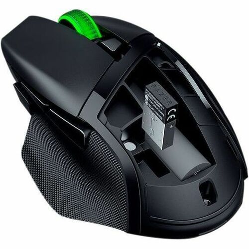 Razer Basilisk V3 X HyperSpeed Gaming Mouse - Optical - Wireless - Bluetooth/Radio Frequency - 2.40 GHz - Black - USB - 18