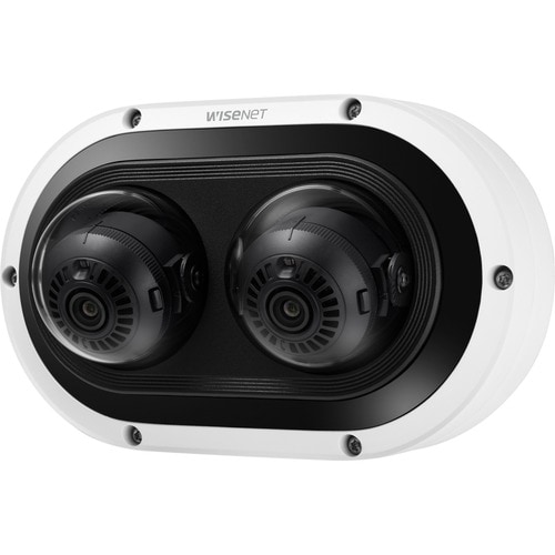 Cámara de red Wisenet PNM-7082RVD 2Megapíxel Exterior Full HD - Color - Cúpula - Blanco - 25m Infrarrojos Visión Nocturna 
