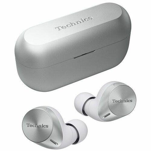 Technics EAH-AZ60M2ES True Wireless Earbud Stereo Earset - Silver - Alexa - Binaural - In-ear - 1000 cm - Bluetooth - 20 H