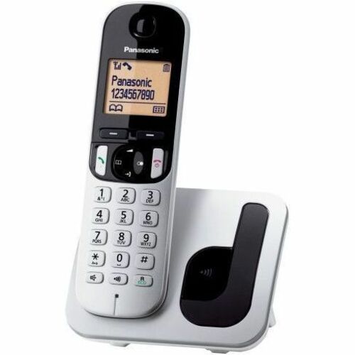 Panasonic KX-TGC210SPW DECT Cordless Phone - White - Cordless - 1 x Phone Line - 1 x Handset - Speakerphone