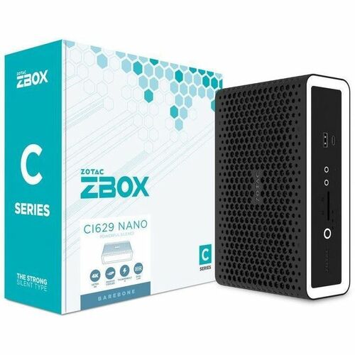 Zotac ZBOX nano ZBOX-CI629NANO Barebone-System - Mini-PC - Socket BGA-1744 - 1 x Intel Core i3 13. Gen. i3-1315U 1,20 GHz 