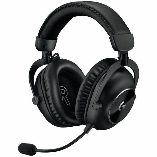 Logitech G LIGHTSPEED 有线/无线 入耳式, 头戴式 立体声 游戏用头戴式耳机 - 黑 - 双声道 - 头戴护耳式 - 3000 cm - 蓝牙 - 38 欧姆 - 20 Hz 到 20 kHz - 心形麦克风, 单向, 驻