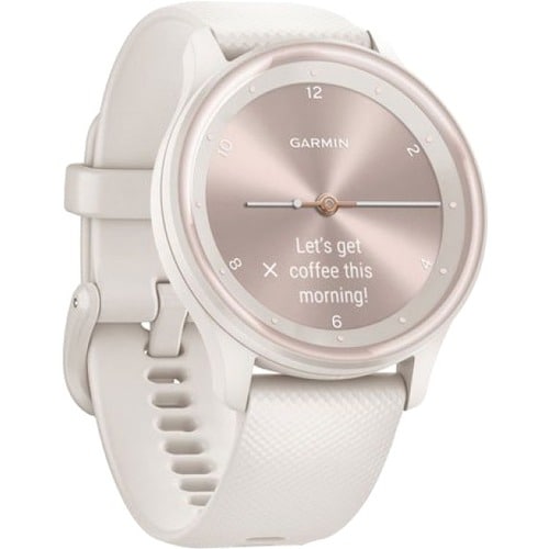 Garmin vívomove Sport Smart Watch - 40 mm Case Height - 40 mm Case Width - Ivory, Peach Gold Body Color - Fiber Reinforced