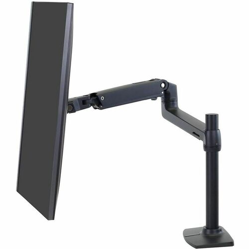 Ergotron Mounting Arm for Monitor, Display, TV, LCD Display - Matte Black - Height Adjustable - 86.4 cm (34") Screen Suppo