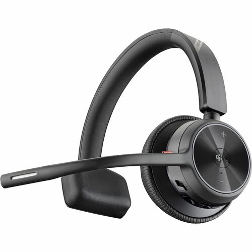 Poly Voyager 4300 UC 4310 Wired/Wireless Over-the-head, On-ear Mono Headset - Black - Microsoft Teams Certification - Goog