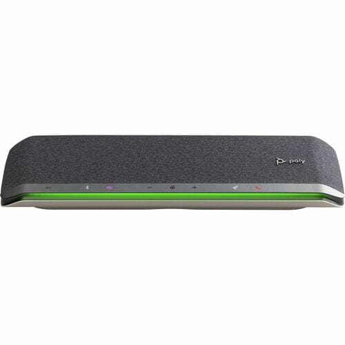 Poly Sync 60 Wired/Wireless Bluetooth Speakerphone - Microsoft Teams - Silver - 6 x Bi-directional Microphone(s) - 50 mm S