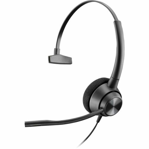 Poly EncorePro 310 Wired On-ear, Over-the-head Mono Headset - Black - TAA Compliant - Monaural - Supra-aural - 32 Ohm - 20