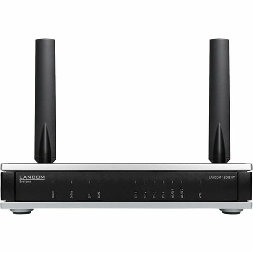 Lancom 1800EFW Wi-Fi 6 IEEE 802.11 a/b/g/n/ac/ax Ethernet Drahtlos Router - Dualband - 2,40 GHz ISM-Band - 5 GHz UNII-Band