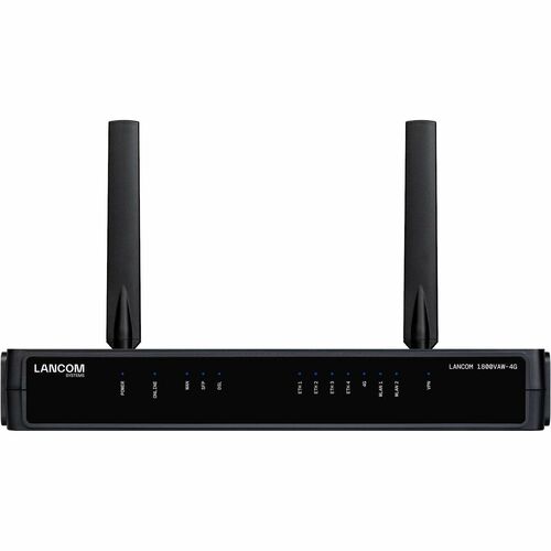 Lancom 1800VAW-4G Wi-Fi 6 IEEE 802.11 a/b/g/n/ac/ax 1 SIM Ethernet, Mobilfunk, VDSL, VDSL2, VDSL2+, ADSL2, ADSL2+ Modem/Wi