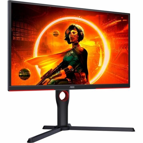 AOC 25G3ZM 25" Class Full HD Gaming LCD Monitor - Black, Red - 24.5" Viewable - Vertical Alignment (VA) - 1920 x 1080 - 16