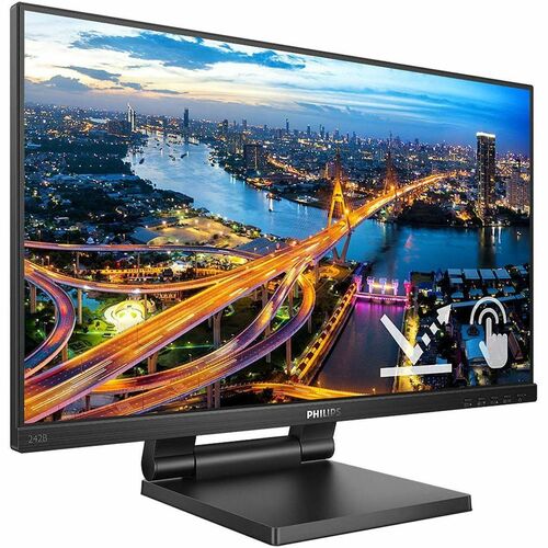 Philips 242B1TC 24" Class Monitor de tela de toque LED - 16:9 - 4 ms - 60.5 cm (23.8") Viewable - Capacitiva projectada - 