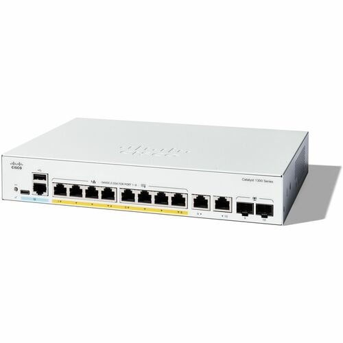 Switch Ethernet Cisco Catalyst 1300 C1300-8P-E-2G 8 Porte Gestibile - Gigabit Ethernet - 10/100/1000Base-T, 1000Base-X - 3