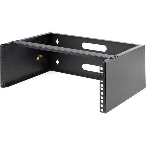 4U Wall Mount Rack - 19in Wall Mount Network Rack - 13.78 inch Deep (Low Profile) - Wall Mounting Patch Panel Bracket for 