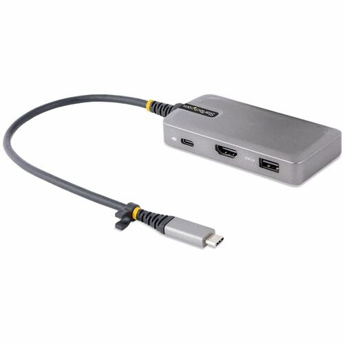 StarTech.com USB Type C Docking Station for Tablet, Monitor, Notebook - 100 W - Space Gray - Portable - 1 Displays Support