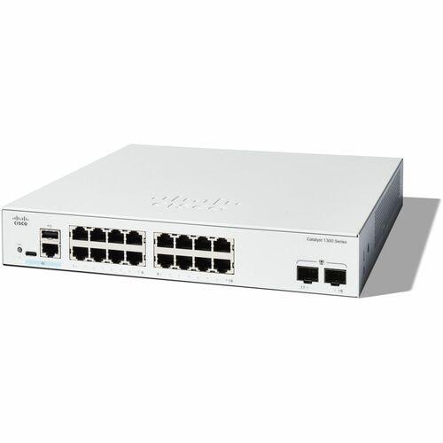 Cisco Catalyst 1300 C1300-16T-2G 16 Anschlüsse Verwaltbar Ethernet-Switch - Gigabit-Ethernet - 10/100/1000Base-T, 1000Base