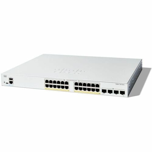 Cisco Catalyst 1300 C1300-24FP-4G 24 Anschlüsse Verwaltbar Ethernet-Switch - Gigabit-Ethernet - 10/100/1000Base-T, 1000Bas