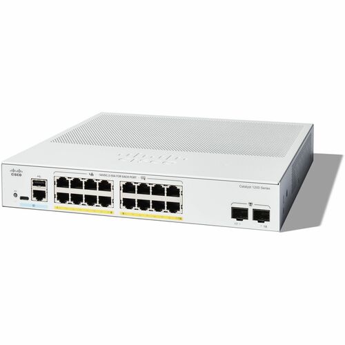 Cisco Catalyst 1200 C1200-16P-2G 16 Ports Manageable Ethernet Switch - Gigabit Ethernet - 1000Base-X, 10/100/1000Base-T - 