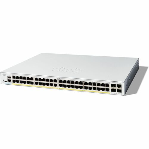 Cisco Catalyst 1200 C1200-48T-4X 48 Portas Gerenciável Comutador Ethernet - Ethernet de 10 Gigabit - 10/100/1000Base-T, 10