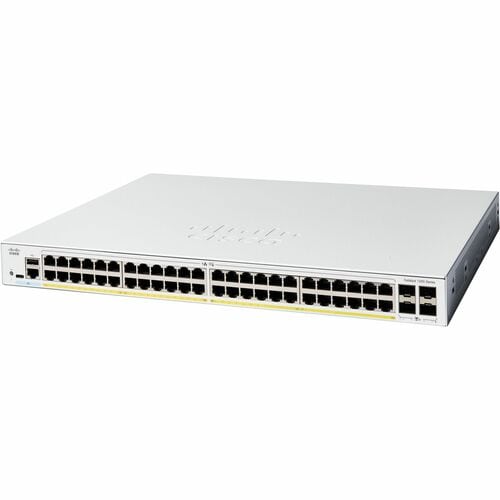 Cisco Catalyst 1200 C1200-48P-4G 48 Ports Manageable Ethernet Switch - Gigabit Ethernet - 10/100/1000Base-T, 1000Base-X - 