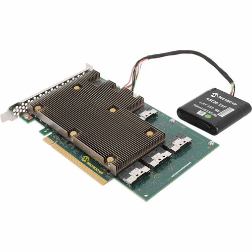 Microchip SmartRAID Ultra 3258P-32i /e SAS/SATA/NVMe Controller - 24Gb/s SAS - PCI Express 4.0 x16 - 8 GB - Full-height - 