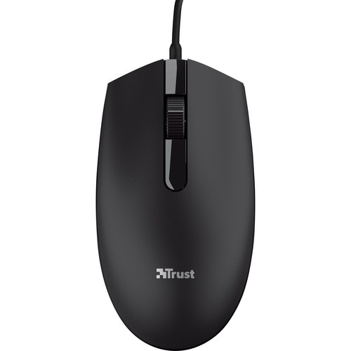 Trust Basi Mouse - USB 2.0 - Optical - 3 Button(s) - Black - Cable - 1200 dpi - Scroll Wheel - Symmetrical