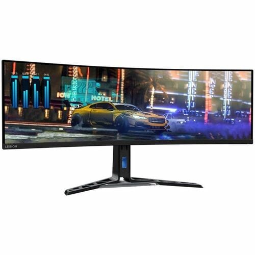 Lenovo Legion R45w-30 45" Class Dual Quad HD (DQHD) Curved Screen Gaming LED Monitor - 32:9 - Black - 44.5" Viewable - Ver