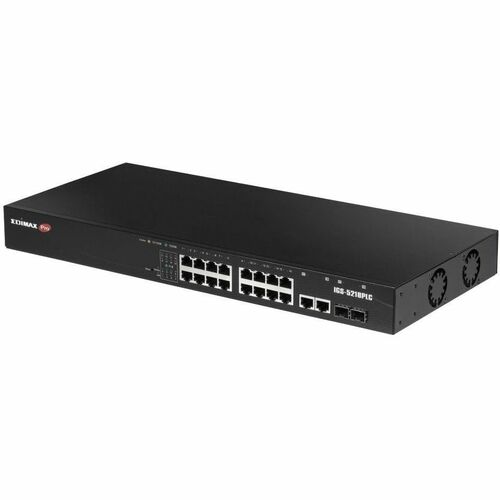 Switch Ethernet Edimax IGS-5218PLC 16 Porte - Gigabit Ethernet - 10/100/1000Base-T - 2 Layer supportato - 2 Slot SFP - 360