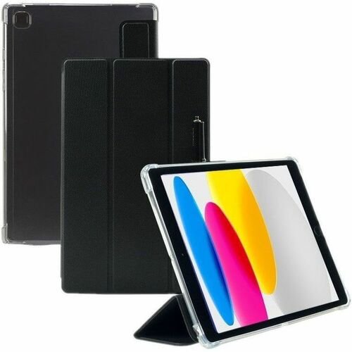 MOBILIS EDGE Tasche (Folie) für 27,7 cm (10,9 Zoll) Apple iPad (10. Generation) Tablet, Stylus - Schwarz, Transparent - St