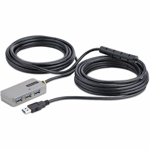 StarTech.com USB Hub - USB 3.2 (Gen 1) Type A - Silver Black - 4 Total USB Port(s)