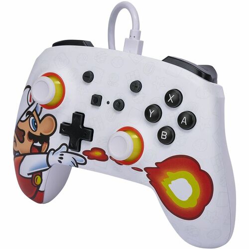 PowerA Enhanced Wired Controller for Nintendo Switch - Fireball Mario - Cable - USB - Nintendo Switch - 3 m Cable