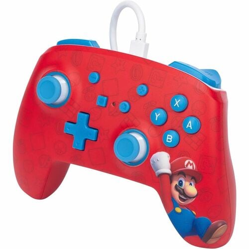 PowerA Enhanced Wired Controller for Nintendo Switch - Woo-hoo! Mario - Cable - USB - Nintendo Switch - 3.05 m Cable