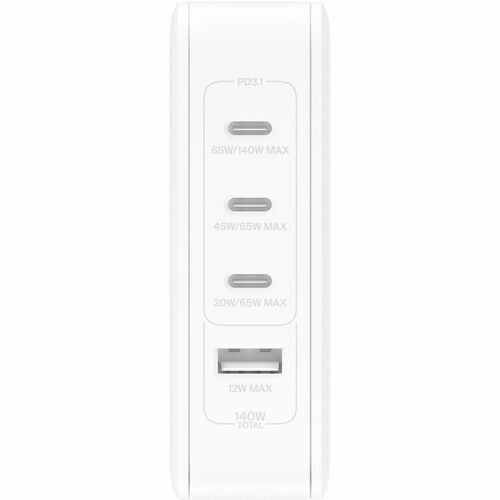 Belkin BoostCharge Pro 140 W AC Adapter - Universal Adapter - For iPad, MacBook, Notebook, Google Pixel, iPhone, Smartphon