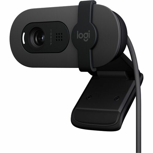 Logitech BRIO 100 Webcam - 2 Megapixel - 30 fps - Graphite - USB Type A - 1920 x 1080 Video - Fixed Focus - 58° Angle - Mi