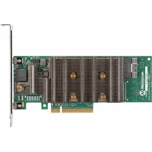 Microchip Adaptec 1200-16e SAS/SATA/NVMe Controller - 24Gb/s SAS, Serial ATA, NVMe - PCI Express 4.0 - Plug-in Card - 16 T