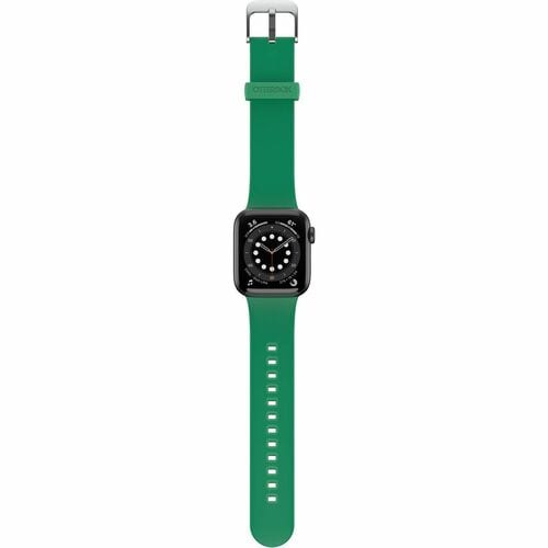 OtterBox Adjustable Smartwatch Band - Buckle Attachment - Green Juice - Silicone, Stainless Steel