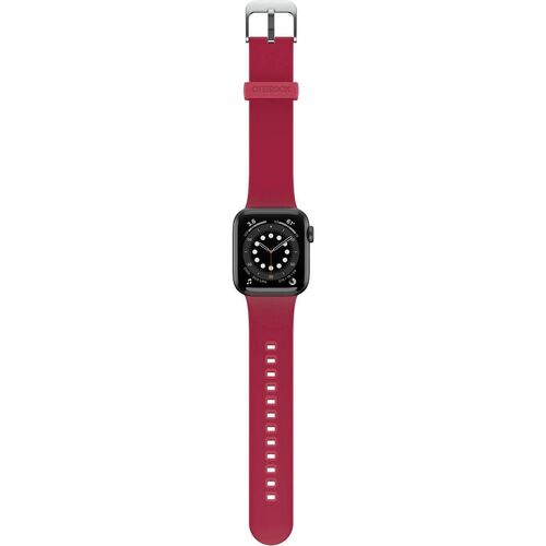 OtterBox Adjustable Smartwatch Band - Buckle Attachment - Rouge Rubellite - Silicon, Stainless Steel