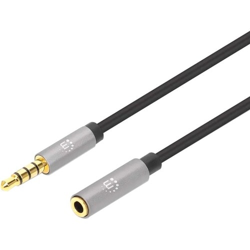 Manhattan 356039 2m Minifono Cable de audio - Cable for Dispositivo de audio, Estéreo de coche, Auricular, Altavoz, Smartp