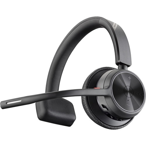 Poly Voyager 4300 UC 4310 Wired/Wireless On-ear, Over-the-head Mono Headset - Black - Microsoft Teams Certification - Siri
