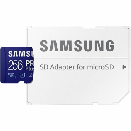Samsung PRO Plus 256 GB Class 10/UHS-I (U3) V30 microSDXC - 1 - 180 MB/s Read - 130 MB/s Write - 10 Year Warranty