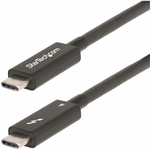 StarTech.com Cable de 2m Thunderbolt 4 Activo 40Gbps PD 100W - 4K/8K - Compatible con USB4/Modo Alt DP - Thunderbolt 3 - U