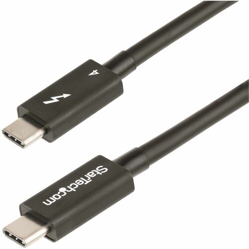 StarTech.com 1.6ft/50cm Thunderbolt 4 Cable, 40Gbps, 100W PD, 4K/8K Video, Intel-Certified, Compatible w/Thunderbolt 3/USB