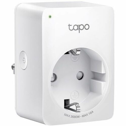 TP-Link Mini Smart Tapo P110M Smart Plug - 1 x AC Power Plug - 1 x AC Power Receptacle - 120 V AC / 16 A, 230 V AC - Googl