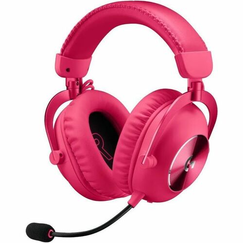 Logitech G LIGHTSPEED Wired/Wireless On-ear, Over-the-head Stereo Gaming Headset - Pink - Binaural - Ear-cup - 3000 cm - B