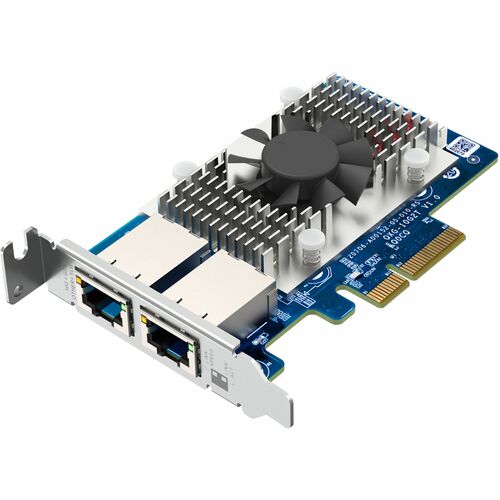 QNAP QXG-10G2T Cartão Ethernet 10 GB - 10GBase-T - Cartão Plug-in - PCI Express 3.0 x4 - Baixo pefil Altura do suporte - M
