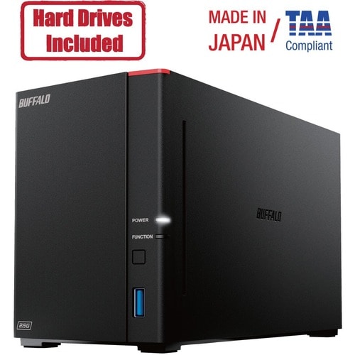 Buffalo LinkStation 720D 2 x Total de compartimientos Sistema de almacenamiento NAS - 4TB HDD Hexa-core (6 Core) 1.30GHz -