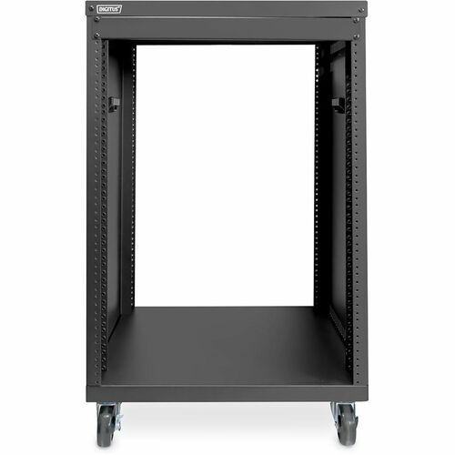 Digitus 16U Enclosed Cabinet Rack Cabinet for Equipment Rack, Networking457.80 mm Rack Depth - Black - Sheet Steel - 136 k