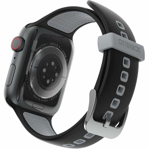 OtterBox Adjustable Smartwatch Band - Buckle Attachment - Pavement - Silicon, Stainless Steel