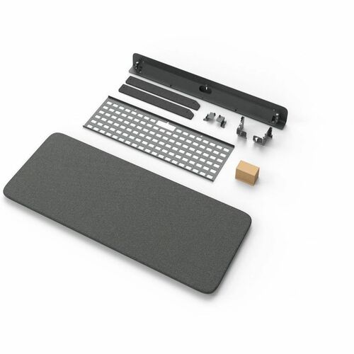 Heckler Design Wall Mount for Video Conference Equipment, Camera Shelf, Video Panel, Mini PC, Camera - Black Gray - VESA M