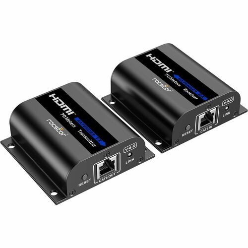 Rocstor TrueReach HDMI Extender over CAT6/CAT6a/Cat7 Ethernet Cable - 4K 30Hz up to 131ft (40m) or 1080p up to 230ft (70m)